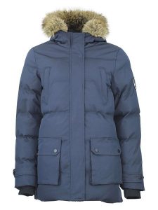 Peak Mountain Parka "Anabel" w kolorze granatowym rozmiar: M. Niebieskie płaszcze Peak Mountain, m, bez wzorów, bez kaptura. Za 228,38 zł.