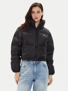 Calvin Klein Jeans Kurtka puchowa J20J223577 Czarny Relaxed Fit. Czarne kurtki Calvin Klein Jeans, l, bez wzorów, z jeansu, bez kaptura. Za 519,99 zł.