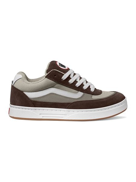Vans Skórzane sneakersy "Skate Estazzo" w kolorze brązowo-beżowym rozmiar: 44,5. Brązowe trampki Vans, bez wzorów, bez zapięcia. Za 154,07 zł.