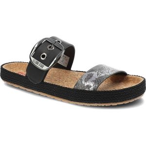 Czarne Klapki Big Star Modne Buty Na Lato. Czarne klapki Big Star, z aplikacjami, ze skóry ekologicznej, bez obcasa. Za 109,00 zł.