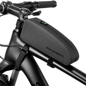 Sakwa rowerowa Rockbros AS-019. Czarne torebki klasyczne ROCKBROS, bez wzorów, bez dodatków. Za 69,99 zł.