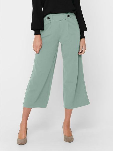 JDY Kuloty w kolorze zielonym rozmiar: S. Zielone spodnie z wysokim stanem JDY, bez wzorów, z podwyższonym stanem. Za 65,69 zł.