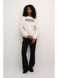 Kaffe Bluza w kolorze kremowym rozmiar: XL. Brązowe bluzy Kaffe, xl, bez wzorów, bez kaptura. Za 96,83 zł.