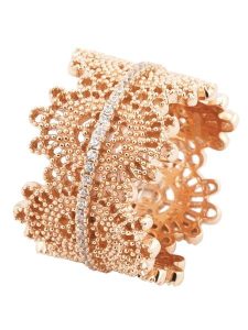 DI GIORGIO Pozłacany pierścionek z cyrkoniami rozmiar: 50. Czerwone pierścionki DI GIORGIO, z cyrkonią, pozłacane. Za 65,99 zł.