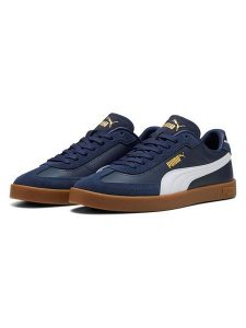 Puma Skórzane sneakersy "Club II Era" w kolorze granatowym rozmiar: 44. Niebieskie trampki Puma, bez wzorów, bez zapięcia. Za 160,96 zł.