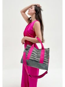 Fritzi aus Preußen Shopper bag w kolorze szaro-różowym - 40 x 29,5 x 14 cm rozmiar: onesize. Różowe shopper bag Fritzi aus Preußen, bez wzorów, z materiału, na ramię, bez dodatków. Za 147,91 zł.