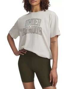 Under Armour Koszulka "Campus" w kolorze białym rozmiar: L. Białe bluzki Under Armour, l, bez wzorów, bez kołnierzyka, bez ramiączek. Za 96,14 zł.