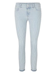 Tom Tailor Dżinsy - Slim fit - w kolorze błękitno-białym rozmiar: W34/L28. Białe jeansy Tom Tailor, bez wzorów. Za 48,28 zł.