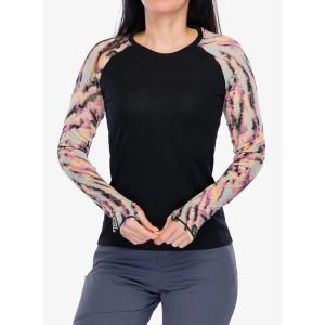 Bluza termoaktywna damska Mons Royale Bella LS. Czarne bluzy Mons Royale, xs, bez wzorów, bez kaptura. Za 324,99 zł.