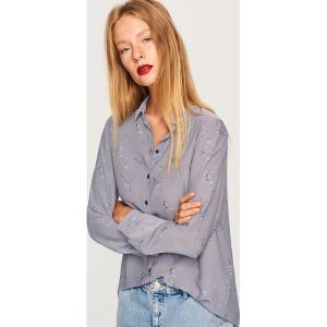 Koszula we wzory - Niebieski. Koszule marki Reserved. W wyprzedaży za 29,99 zł.