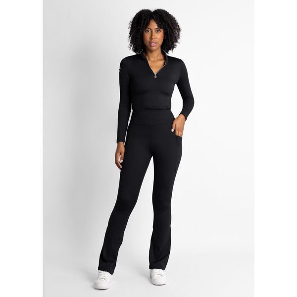 Damskie legginsy golfowe Ventura – Wysoki stan, modelujące, oddychające. Czarne legginsy FLAIRWAY GOLF, bez wzorów, z tkaniny, z podwyższonym stanem. Za 255,00 zł.