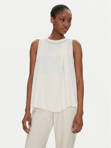 Rinascimento Bluzka CFC0122465003 Écru Regular Fit. Bluzki Rinascimento, xs, bez wzorów, z syntetyku, bez kołnierzyka, bez ramiączek. Za 209,99 zł.