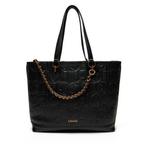 Torebka Liu Jo. Czarne torebki klasyczne Liu Jo, bez wzorów, bez dodatków. Za 399,99 zł.