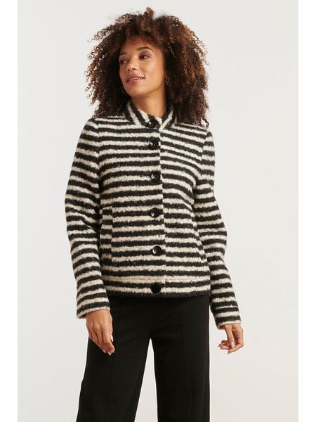 Smashed Lemon Kurtka przejściowa w kolorze biało-czarnym rozmiar: M. Białe kurtki Smashed Lemon, m, bez wzorów, bez kaptura. Za 152,62 zł.