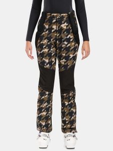 Kilpi Spodnie narciarskie "Torien" w kolorze oliwkowo-czarnym rozmiar: 46. Brązowe spodnie dresowe Kilpi, m, bez wzorów. Za 491,99 zł.