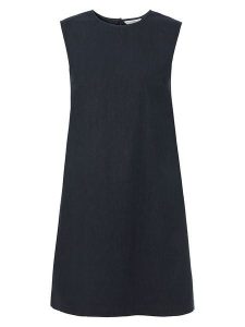 TATUUM Sukienka w kolorze granatowym rozmiar: 42. Niebieskie sukienki Tatuum, bez wzorów, bez kołnierzyka, bez ramiączek, midi. Za 232,95 zł.