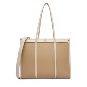 Torebka Nine West. Brązowe shopper bag Nine West, bez wzorów, bez dodatków. Za 349,99 zł.