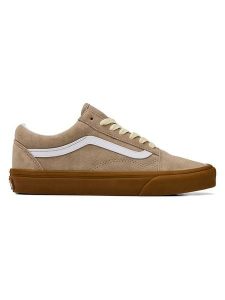 Vans Skórzane sneakersy "Old Skool" w kolorze beżowym rozmiar: 35. Brązowe trampki Vans, bez wzorów, bez zapięcia. Za 157,35 zł.