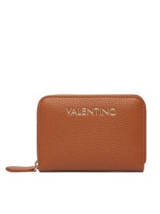 Valentino Portfel Alexia VPS5A8137 Brązowy. Brązowe portfele Valentino, bez wzorów, ze skóry. Za 239,99 zł.