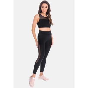 Legginsy na siłownię damskie Teyli Mappy. Czarne legginsy Teyli, bez wzorów, z bawełny. Za 159,99 zł.