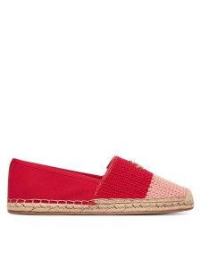 Tommy Hilfiger Espadryle Script Crochet Espadrille FW0FW09502 Czerwony. Czerwone espadryle TOMMY HILFIGER, bez wzorów, z materiału, bez obcasa. Za 369,99 zł.