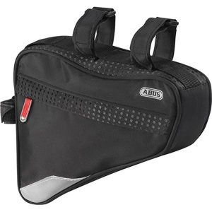 Saszetka na ramę ABUS Onyx ST2250 1,8 L czarna. Czarne nerki i saszetki ABUS, bez wzorów. Za 154,60 zł.
