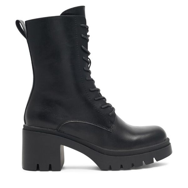 Trzewiki Jenny Fairy. Czarne botki Jenny Fairy, bez wzorów, bez obcasa, na słupku, bez zapięcia. Za 159,99 zł.