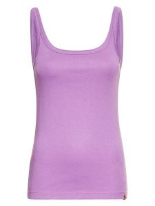 Camel Active Top w kolorze fioletowym rozmiar: XL. Różowe topy Camel Active, xl, bez wzorów, z bawełny, bez kołnierzyka, bez ramiączek. Za 60,99 zł.