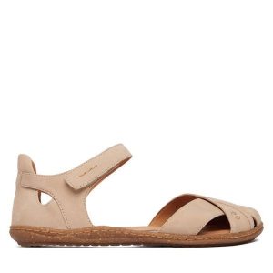 Sandały Josef Seibel. Białe sandały Josef Seibel, bez wzorów, bez obcasa, na płaskiej podeszwie, bez zapięcia. Za 439,99 zł.