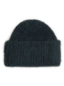 MOSS COPENHAGEN Czapka "Annalisa" w kolorze ciemnozielonym rozmiar: onesize. Zielone czapki Moss Copenhagen, bez wzorów, z materiału. Za 118,45 zł.
