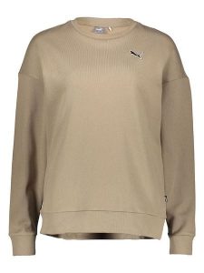 Puma Bluza "Better Essentials" w kolorze beżowym rozmiar: S. Brązowe bluzy Puma, s, bez wzorów, z bawełny, bez kaptura. Za 118,84 zł.