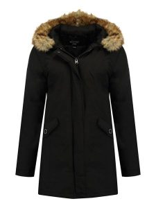 Canadian Peak Parka "Dinastipeak" w kolorze czarnym rozmiar: M. Czarne płaszcze Canadian Peak, m, bez wzorów, bez kaptura. Za 290,57 zł.