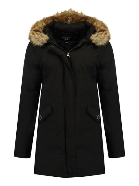 Canadian Peak Parka "Dinastipeak" w kolorze czarnym rozmiar: L. Czarne płaszcze Canadian Peak, l, bez wzorów, bez kaptura. Za 252,94 zł.