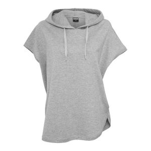 Damska bluza z kapturem Urban Classic basic terry. Szare bluzy Urban Classics, bez wzorów, z kapturem. Za 128,10 zł.