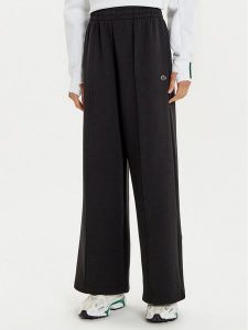 Lacoste Spodnie dresowe XF7374 Czarny Wide Leg. Czarne spodnie dresowe Lacoste, bez wzorów, z bawełny. Za 469,99 zł.