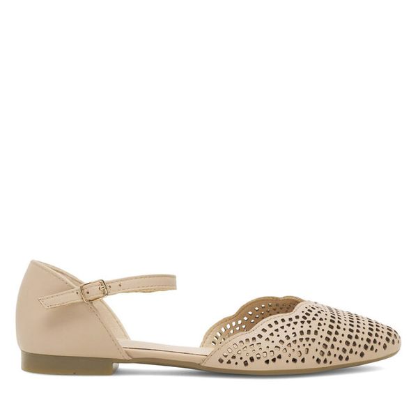 Baleriny Lasocki. Brązowe balerinki Lasocki, bez wzorów, bez obcasa, bez zapięcia. Za 169,99 zł.