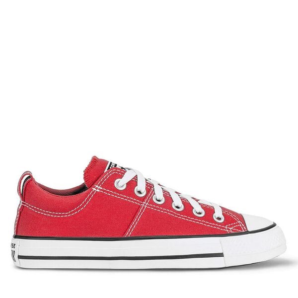 Trampki Converse. Czerwone trampki Converse, bez wzorów, bez zapięcia. Za 279,99 zł.