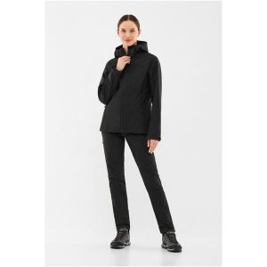 Kurtka damska VIKING Kerns Lady Softshell. Czarne kurtki Viking, bez wzorów, z softshellu, bez kaptura. Za 299,90 zł.