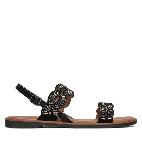 Sandały Clara Barson. Szare sandały Clara Barson, bez wzorów, bez obcasa, na płaskiej podeszwie, bez zapięcia. Za 99,99 zł.