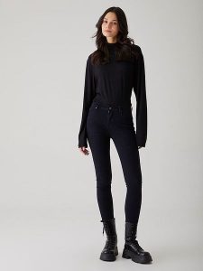 LTB Dżinsy "Florian B" - Skinny fit - w kolorze czarnym rozmiar: W30/L28. Czarne jeansy LTB, z aplikacjami, ze skóry, z podwyższonym stanem. Za 92,86 zł.