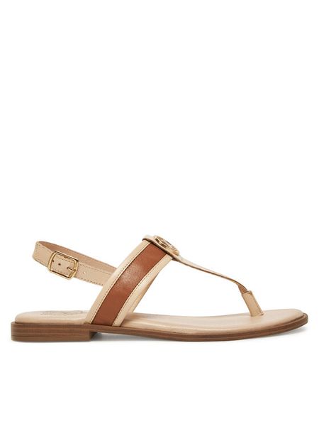 Beverly Hills Polo Club Sandały WI16-BAGA-03 Beżowy. Brązowe sandały Beverly Hills Polo Club, bez wzorów, ze skóry, bez obcasa, na płaskiej podeszwie, bez zapięcia. Za 229,99 zł.