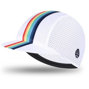 Czapka letnia przeciwsłoneczna WEST BIKING YP0201298 dwustronna - Tęcza/Biała. Białe czapki WEST BIKING, bez wzorów, z materiału, eleganckie. Za 71,60 zł.