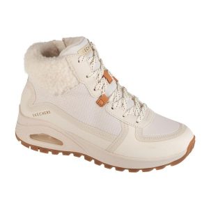 Buty zimowe damskie, Uno Rugged - Fall Air. Brązowe buty trekkingowe Skechers, z materiału, bez zapięcia. Za 399,99 zł.