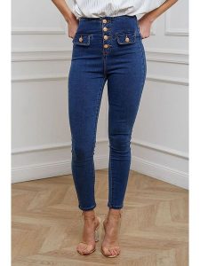 Joséfine Dżinsy "Hailey" w kolorze granatowym rozmiar: M. Niebieskie jeansy Joséfine, bez wzorów. Za 244,22 zł.