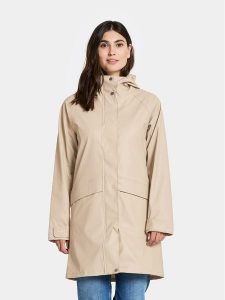 Didriksons Parka "Elly" w kolorze beżowym rozmiar: 44. Brązowe płaszcze Didriksons, s, bez wzorów, bez kaptura. Za 204,95 zł.