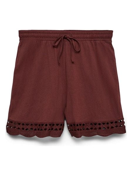 Vero Moda Szorty w kolorze bordowym rozmiar: M. Czerwone szorty Vero Moda, bez wzorów, z bawełny, z podwyższonym stanem. Za 82,95 zł.