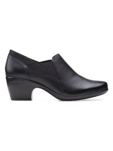 Clarks Botki "Amelia" w kolorze czarnym rozmiar: 37. Czarne botki Clarks, bez wzorów, bez obcasa, bez zapięcia. Za 175,67 zł.