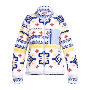 Bluza damska ROXY Alabama Full Zip. Białe bluzy Roxy, na zimę, m, bez wzorów, bez kaptura. Za 249,99 zł.
