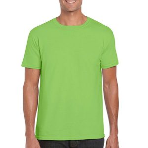 Koszulka Softstyle Dla Dorosłych Unisex. Niebieskie bluzki GILDAN, l, bez wzorów, sportowe, bez kołnierzyka, bez ramiączek. Za 46,99 zł.