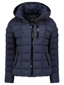 Geographical Norway Kurtka pikowana "Bastia" w kolorze granatowym rozmiar: XXL. Niebieskie kurtki Geographical Norway, xxl, bez wzorów, bez kaptura. Za 262,29 zł.